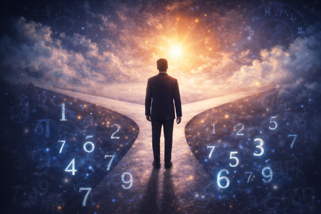 wrong career signs numerology career confusion path decision concept