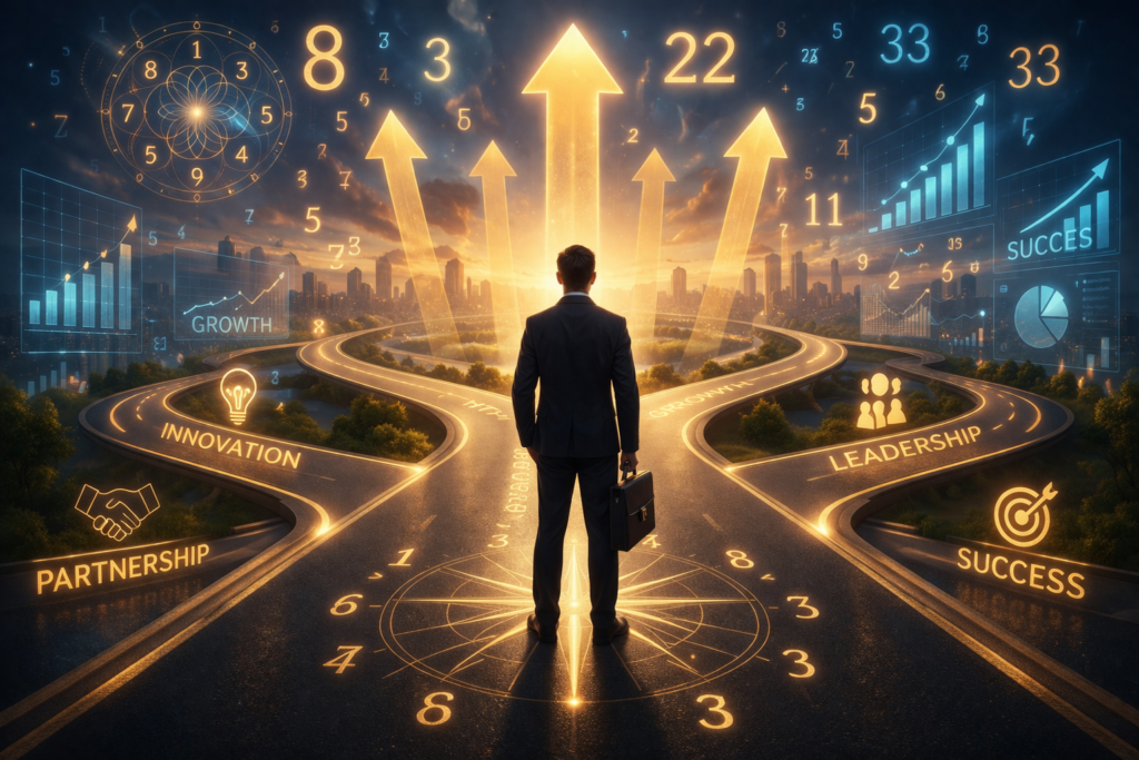 numerology business growth insights entrepreneur decision success strategy concept